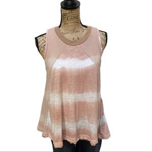 Pol pink/ white tank top